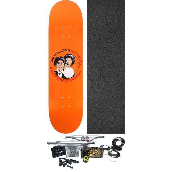 Baker Skateboards Zach Allen Don't Touch My Hair Skateboard Deck - 8.38" x 32" - Complete Skateboard Bundle